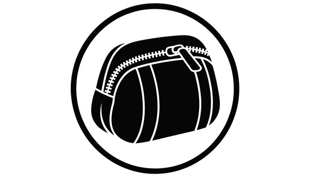 black leather bag icon