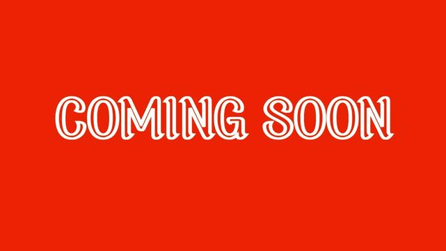 Animated Coming Soon Text Kinetic Typography with Colorful Shifting Backgrounds