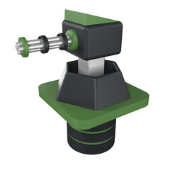 Military Turret 3D Icons © rozikan