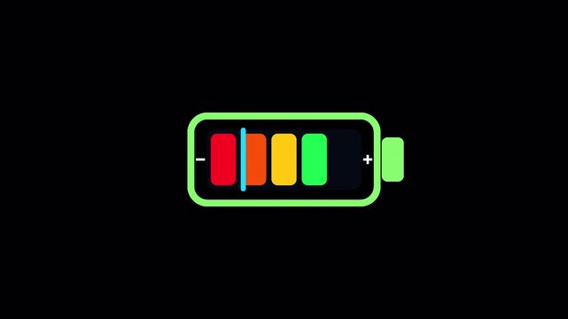 Alkaline Battery Scan and Charging Level Animation