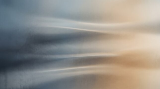Abstract featuring horizontal metallic texture with smooth gradient colors ranging from dark grey to warm beige, suitable for minimalist design overlays, technological themes
