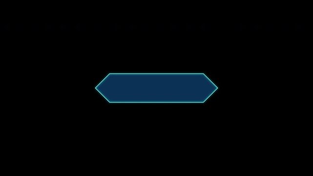 Futuristic Neon Cyan Confirmation Button Animation on Dark Interface