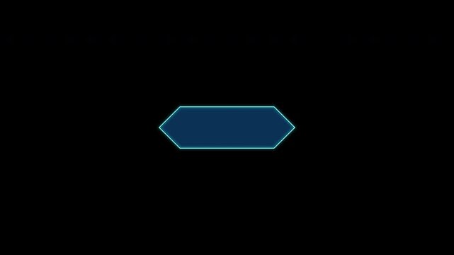 Futuristic Neon Logout Button UI Animation with Cyan Glow