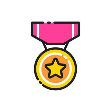 Gold medal award icon