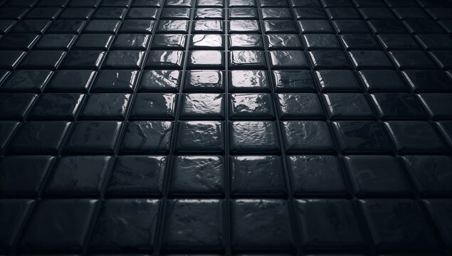 Dark textured square pattern with dramatic lighting