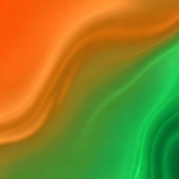 Smooth gradient orange to green abstract background