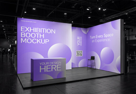 Modern Exhibition Booth Mockup