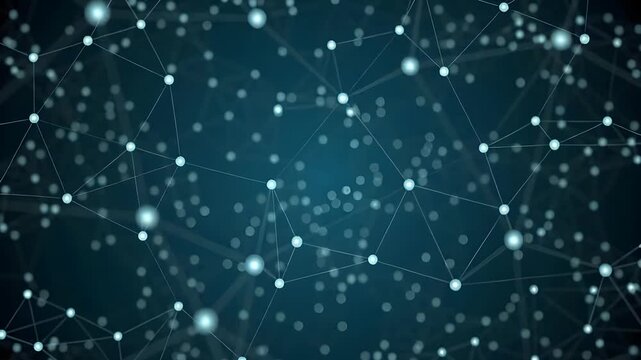 Molecular Network Landscape Medical Animation
