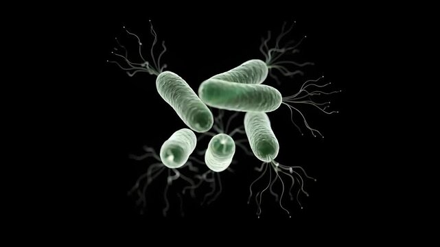 Bacteria Cluster Landscape Clinical Macro Footage