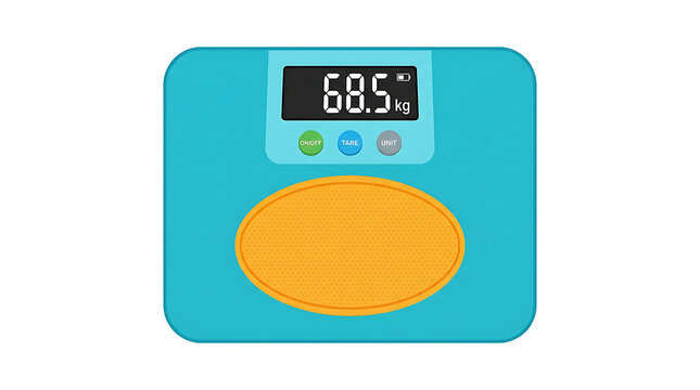 Digital bathroom scale icon for weight tracking and health monitoring fitness equipment.