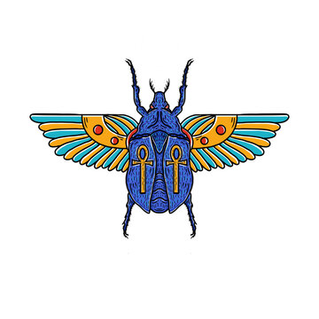 Scarab of egypt design 