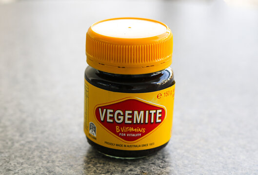 Perth, Australia - May 26, 2026: One single Vegemite jar.