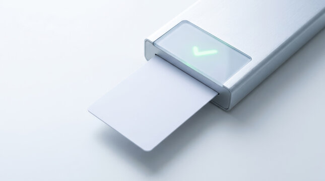 Contactless payment terminal reader healthcare account concept