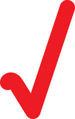 Bold Red Check Mark Symbol Transparent PNG © Mahmuda