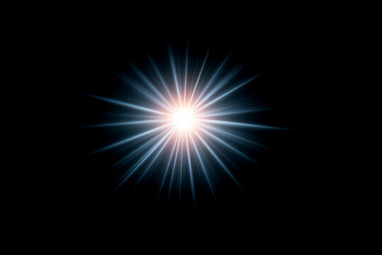 Vibrant starburst effect on a dark background.