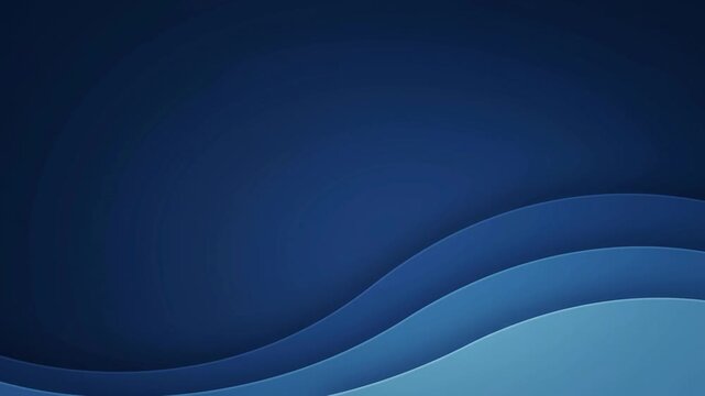 Abstract blue wave layers flow smoothly creating soothing background motion for serene presentations or graphics.