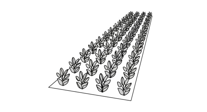 Detailed illustration of leafy plant patterns.