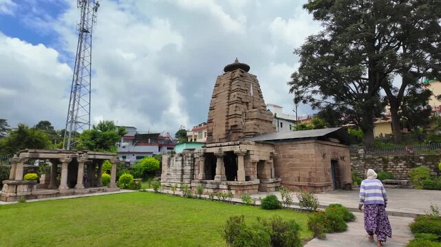 Historic Stone Mrityunjay Temple With Tall Shikhara at Dwarahat, Uttarakhand
