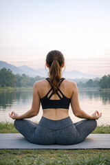 Fototapeta premium Female Yoga Practitioner