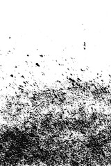 Fototapeta premium Aggressive black ink splatter texture with dynamic splashes and grunge paint drops, isolated on transparent background for urban style graphic design and modern distressed overlays