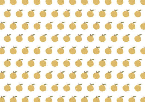 Yellow Pear Seamless Pattern Background