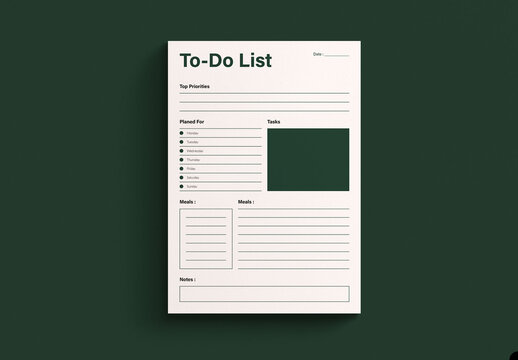 To Do List Design Template