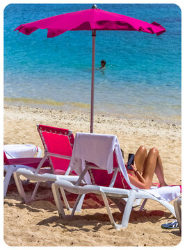 Vacances connect&eacute;es &agrave; la plage 
