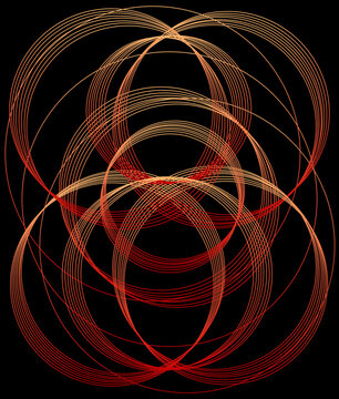 Vibrant Geometrical Circles Swirl