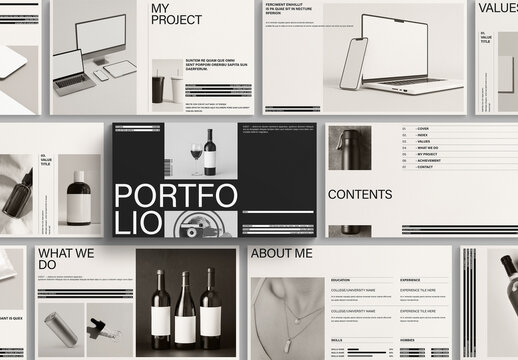 Minimalist Professional Creative Portfolio Presentation Template