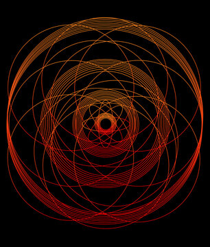 Swirling Geometric Vibrant Color Energy