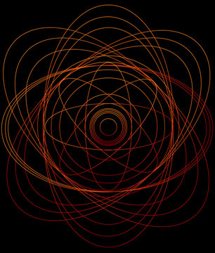 Red And Orange Atomic Waves