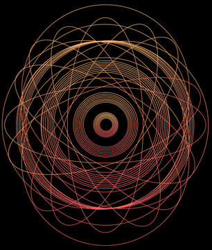 Vibrant Energy Waves Of Red And Orange