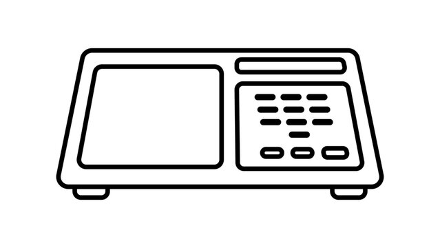 Electronic Voting Machine Vector Icon, Brazilian Election