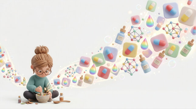 Child with neurodivergent traits joyfully exploring creativity through vibrant art materials and imaginative play