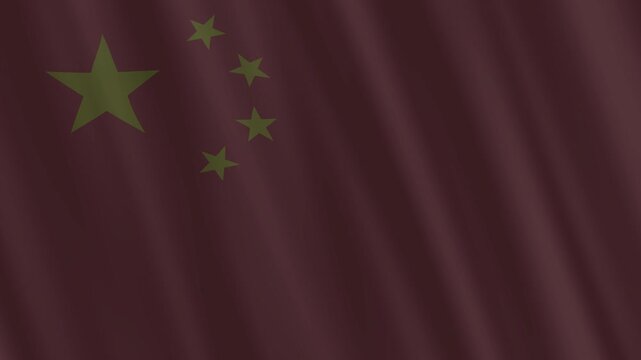 Drapeau en transparence aux couleurs officielles de la Chine flottant dans le vent pour illustrer en fond : tourisme, patriotisme, culture, voyage, nourriture, soci&eacute;t&eacute;, politique, actualit&eacute;s