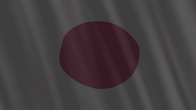 Drapeau en transparence aux couleurs officielles du Japon flottant dans le vent pour illustrer en fond : tourisme, patriotisme, culture, voyage, nourriture, soci&eacute;t&eacute;, politique, actualit&eacute;s