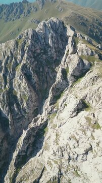 aerial view of the mountain landscape