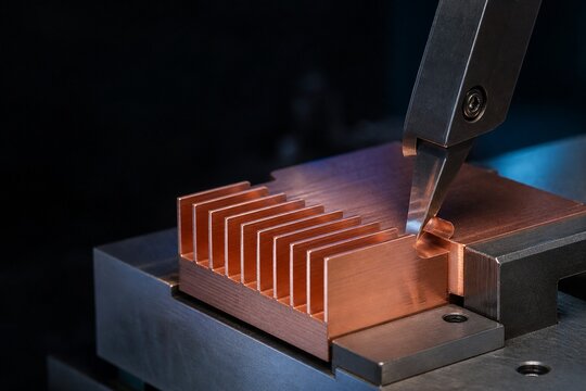 Precision skiving copper fins for AI server liquid cooling