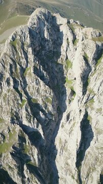 aerial view of the mountain landscape