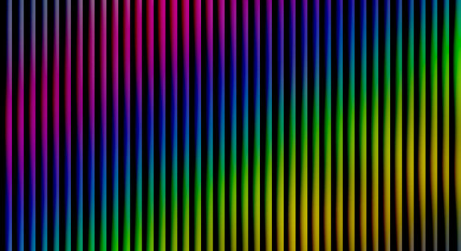 Vertical rainbow stripes with gradient colors and black dividers