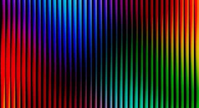 Vertical rainbow gradient stripes with soft blurred light transitions