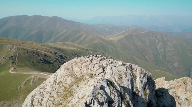 aerial view of the mountain landscape