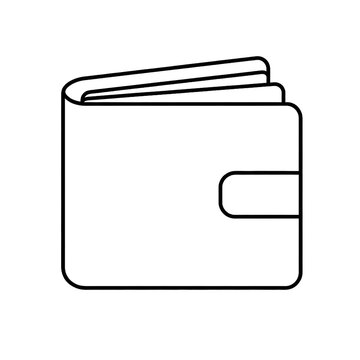 Black wallet icon