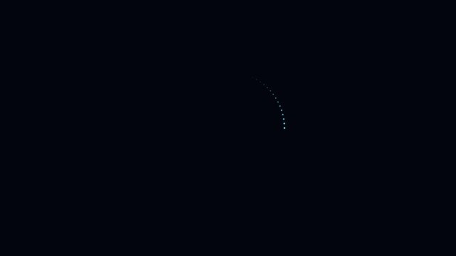 Rotating Ring Light Trail Loading Animation