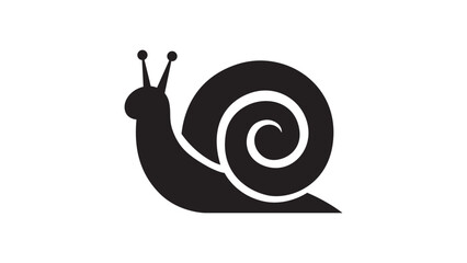Simple black snail icon design illustration.  © MSTKHADIZA