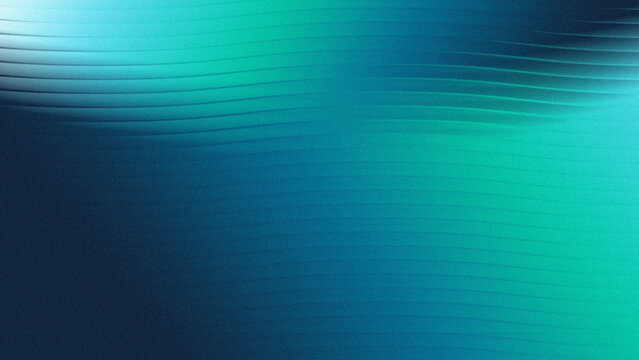 Modern grainy abstract background featuring smooth teal and blue waves and subtle gradient.