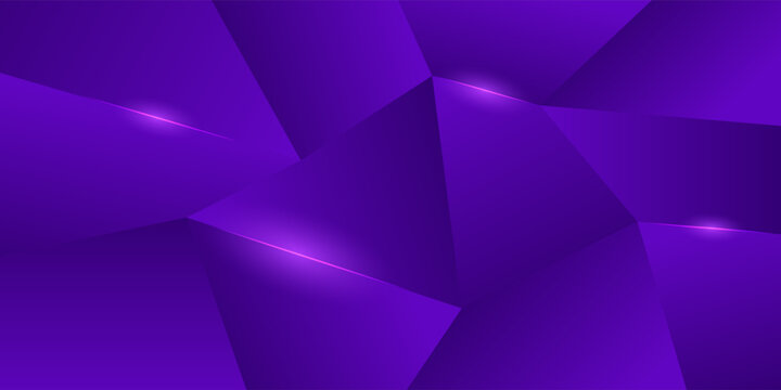 Modern abstract background, Polygon elegant gradient dark purple  background, for presentation business banner or web background, vector