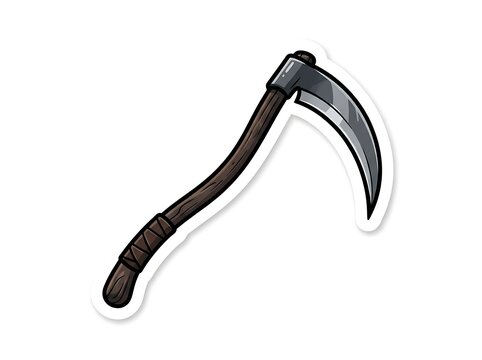 Grim reaper scythe weapon tool icon