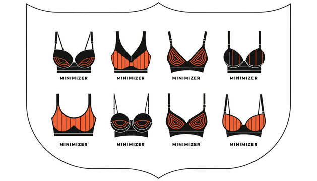 minimizer bra, different types of bras, women's lingerie