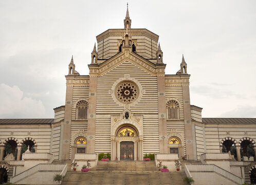Chimitery "Monumentale" of Milan main church details, Milan,Lombardy, Italy